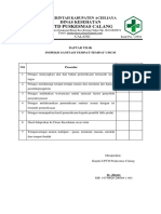 Daftar Tilik TTU