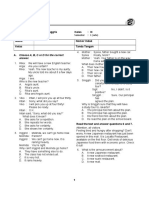 Mata Pelajaran: Bahasa Inggris Kelas: Ix: Answer