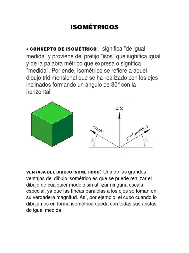 Definición y Ejemplos de Isométricos | PDF | Geometria clasica ...