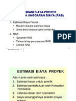 Estimasi Biaya Proyek