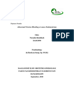 Abnormal Uterine Bleeding Et Cause Endometrium: Oleh: Nurmila Khalishah I4A013090