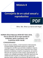 Consejería Salud Reproductiva