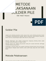 Metode Pelaksanaan Soldier Pile