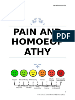 Pain and Homoeopathy