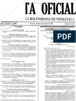 ++ley Organica de Prevencion, Condiciones y Medio Ambiente de Trabajo