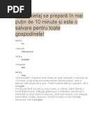 Aluat foietaj se prepară în mai puțin de 10 minute și este o salvare pentru toate gospodinele