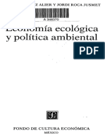 Indice Martinez Alier y Roca Jusmet Economia Ecologica y Economia Ambiental