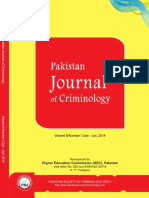 Pakistan Journal of Criminology