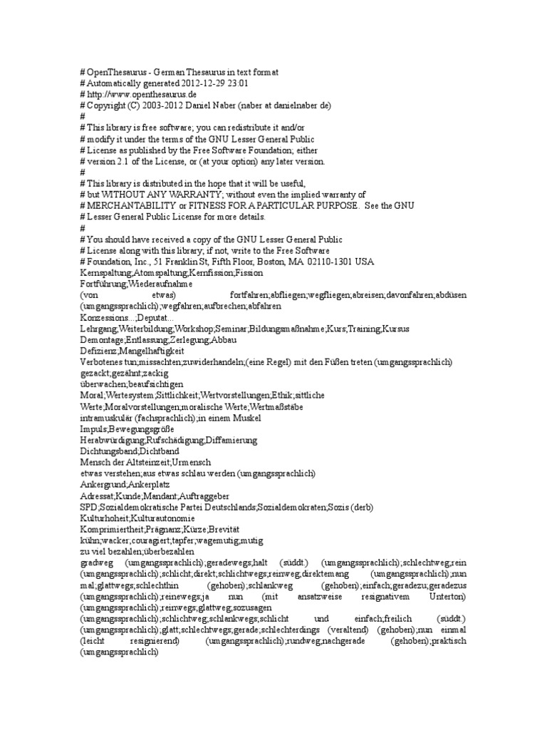 Synnonyme De Pdf