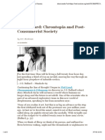1 - J.G. Ballard: Chrontopia and Post-Consumerist Society