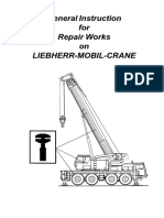 General Instruction For Repair Works On Liebherr-Mobil-Crane