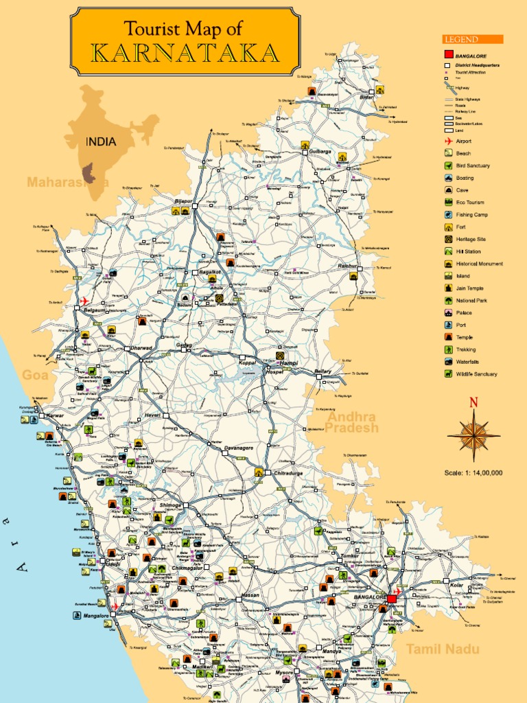 Karnataka Map | PDF