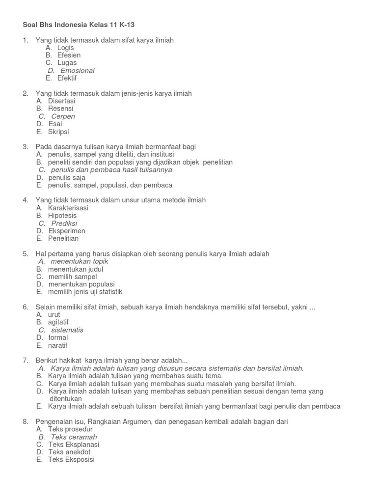 Soal Teks Ceramah Xi Gudang Belajar