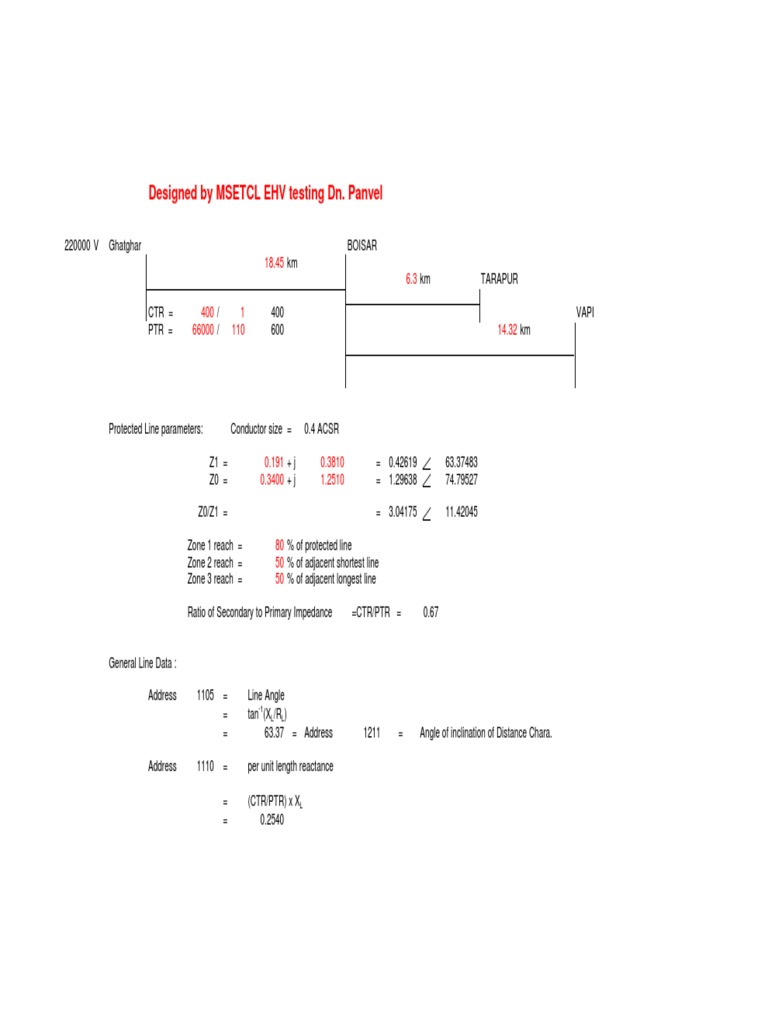 7SA522 Relay Calculations PDF