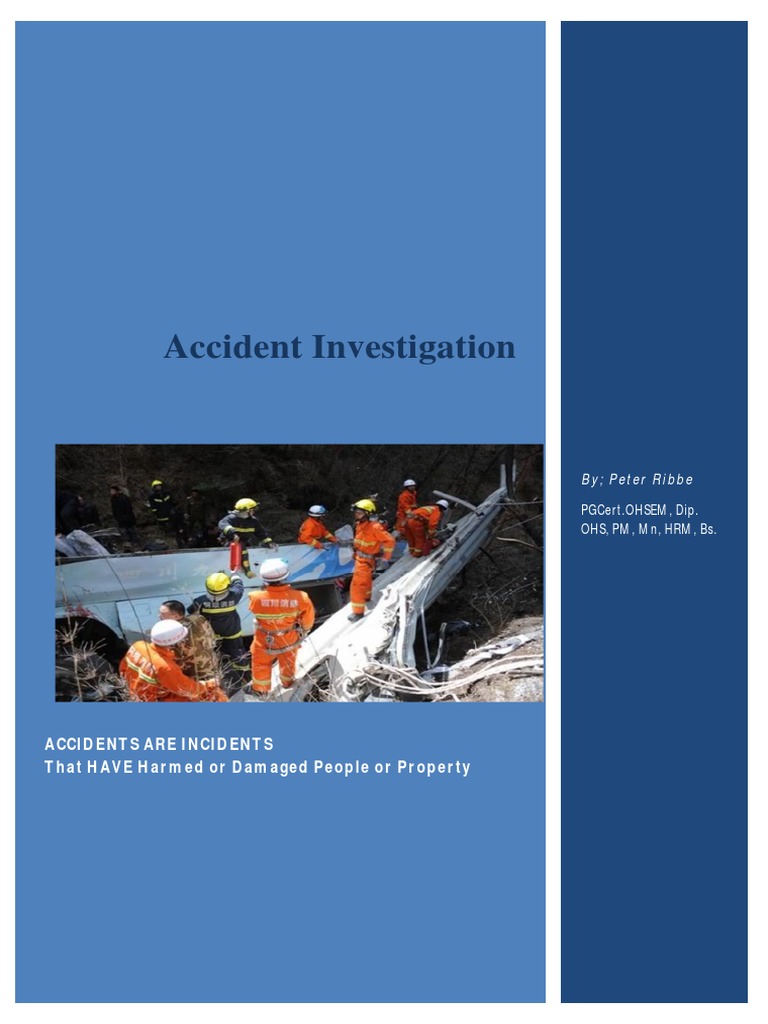 How I Investigate An Accident pdf Redox Occupational Safety And Health