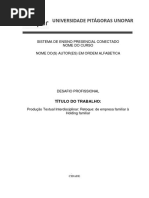 Produção Textual Retoque de Empresa Familiar à Holding Familiar