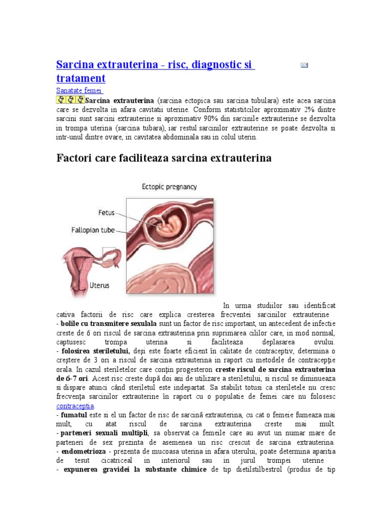 Sarcina Extrauterina