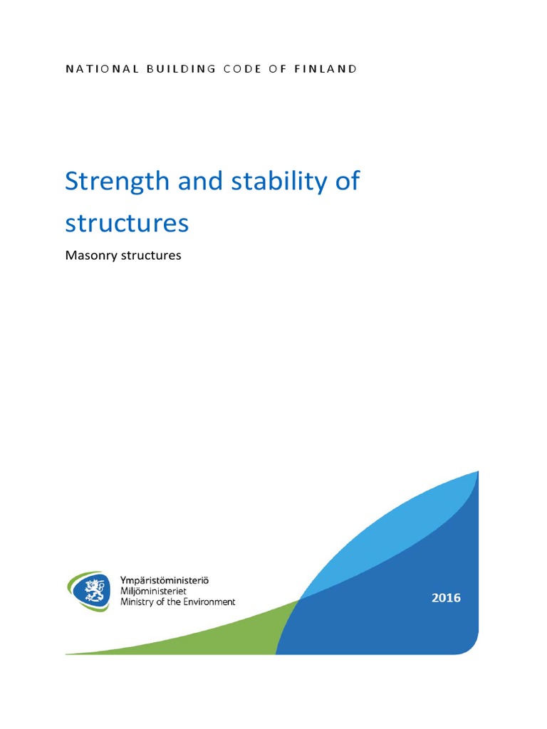 Finland's Masonry Structures Code Guide | PDF | Masonry | Concrete