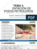 TEMA 4. Cementacion de Pozos