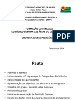 Formação continuada de coordenadores pedagógicos