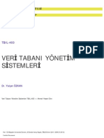 Veri̇ Tabani Yöneti̇m Si̇stemleri̇