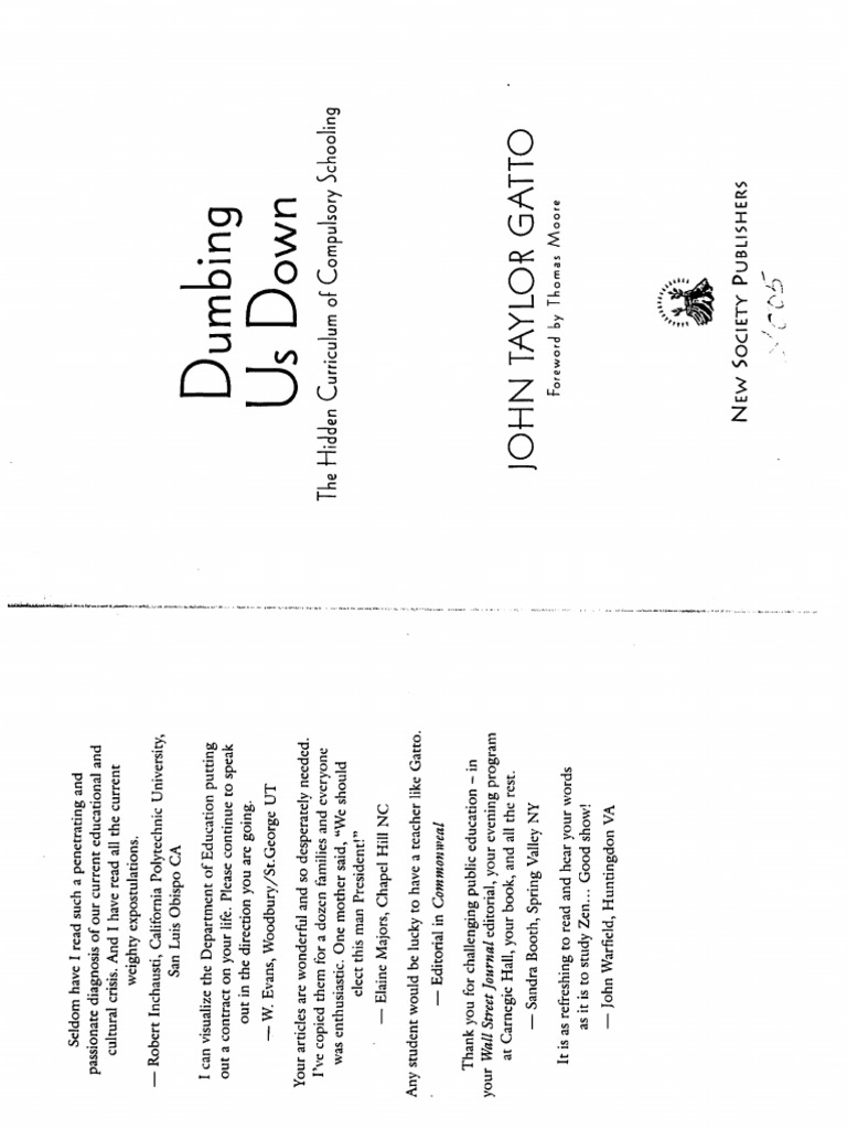 GATTO Dumbing Us Down WK 2 PDF