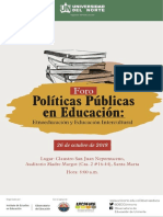 Agenda Foro Políticas Públicas en Educación