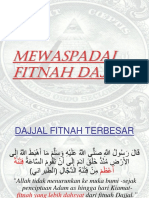 Mewaspadai Fitnah Dajjal