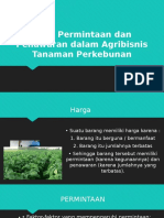 Teori Permintaan Dan Penawaran Dalam Agribisnis Tanaman Perkebunan