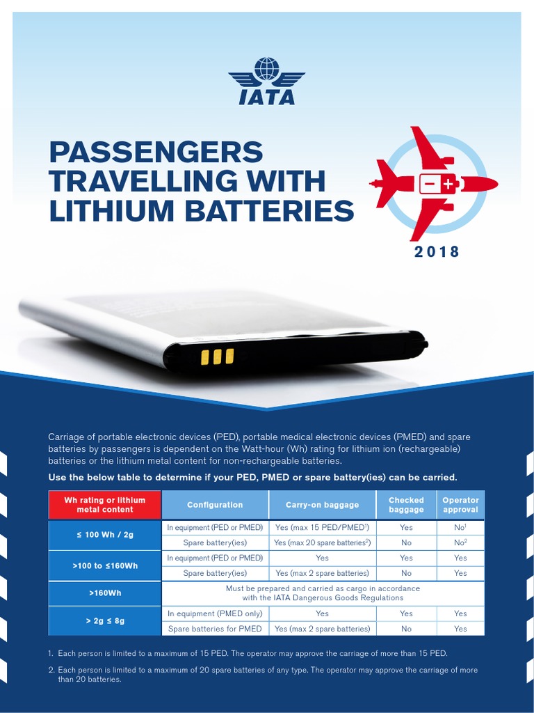 IATA Guidelines for Lithium Batteries | PDF | Lithium Ion Battery ...