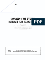 Comparison of High Efficiency: Particulate Filter Testing Methods