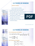 Teoria de Rankine Sin Friccion Suelo Muro