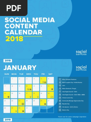 Social Media Content Calendar