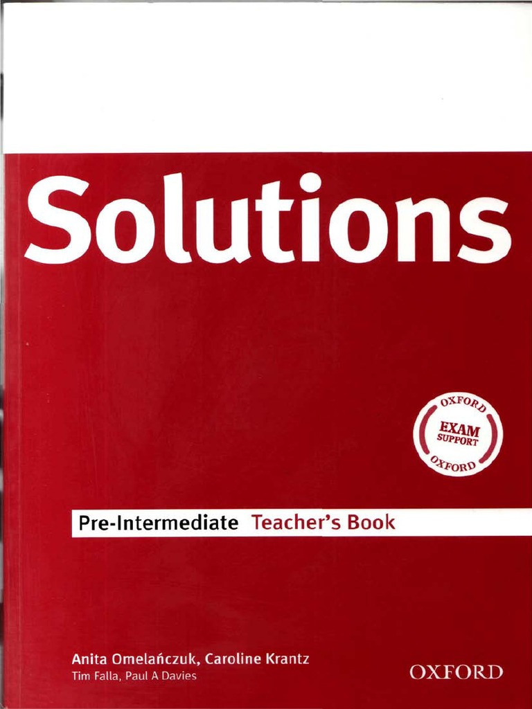 Matura Solutions Pre-Intermediate Teacher'S Book PDF | PDF