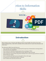 WEEK 1& 2 - Intro To Info Skills-Latest