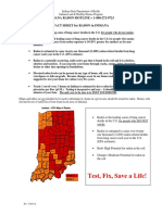 Test, Fix, Save A Life!: INDIANA RADON HOTLINE 1-800-272-9723 Fact Sheet For Radon in Indiana