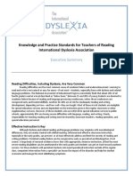 Conocimiento y Practica Estandarizada para El Trabajo Con Niños Con Dislexia (Asociación Internacional de Dislexia) PDF