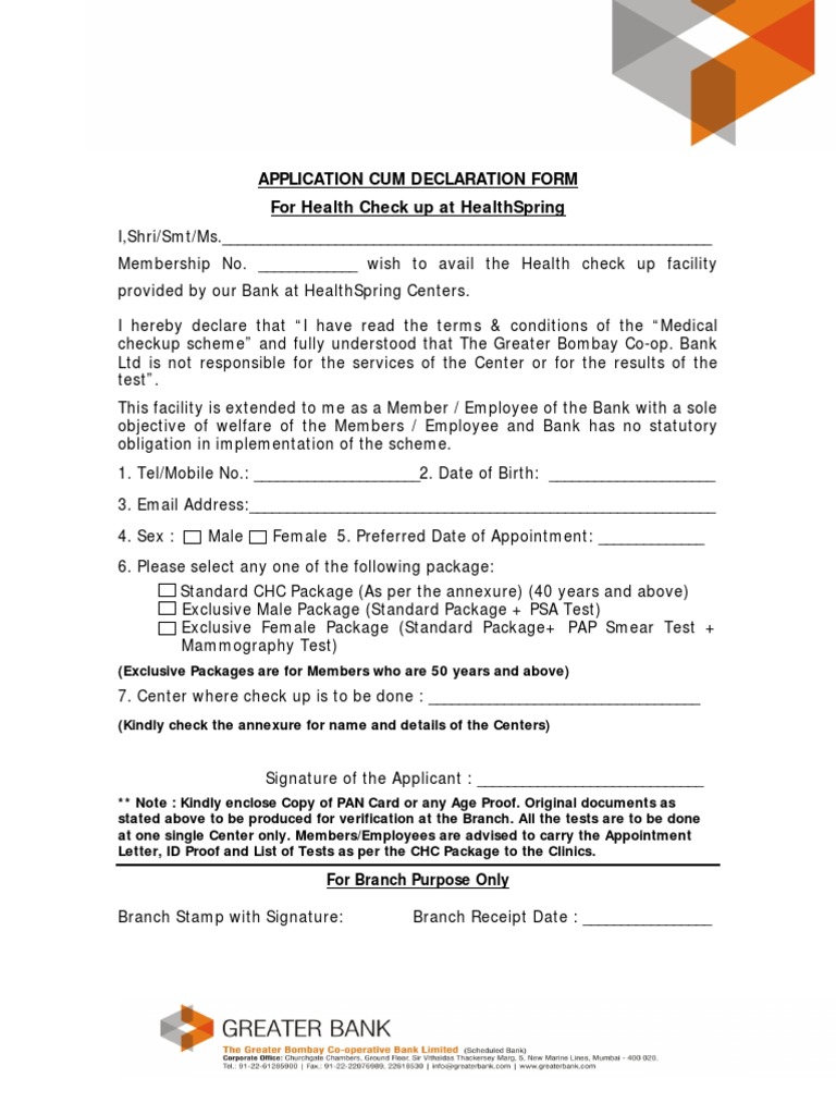 Application For Healthcheckup PDF | PDF | Cholesterol | High Density ...