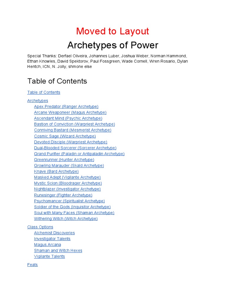 Archetypes Of Power Pdf