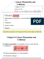 Chapter 9: Linear Momentum and Collisions