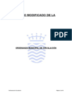 Ordenanza Municipal de Circulacion 2016 Aprobado