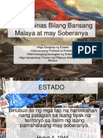 Soberanya at Mga Karapatan NG Isang Bansang Malaya