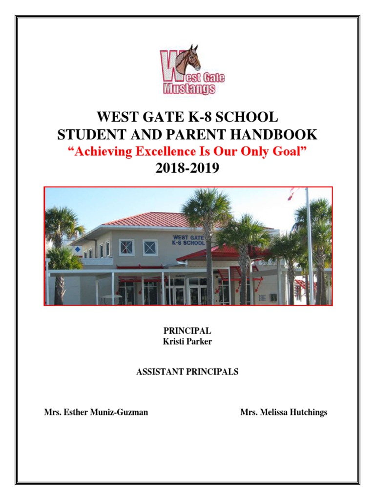 West Gate K8 Handbook PDF Bullying Harassment