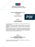 Programa de Derecho Administrativo (Comisión B2) 2018