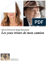Affichette Lecteurs Serge Bouchard Les Yeux Tristes de Mon Camion Sept 2018 - Vfinale