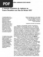 A Intuicao Feminista Do Agitprop NoTeatro Brasileiro