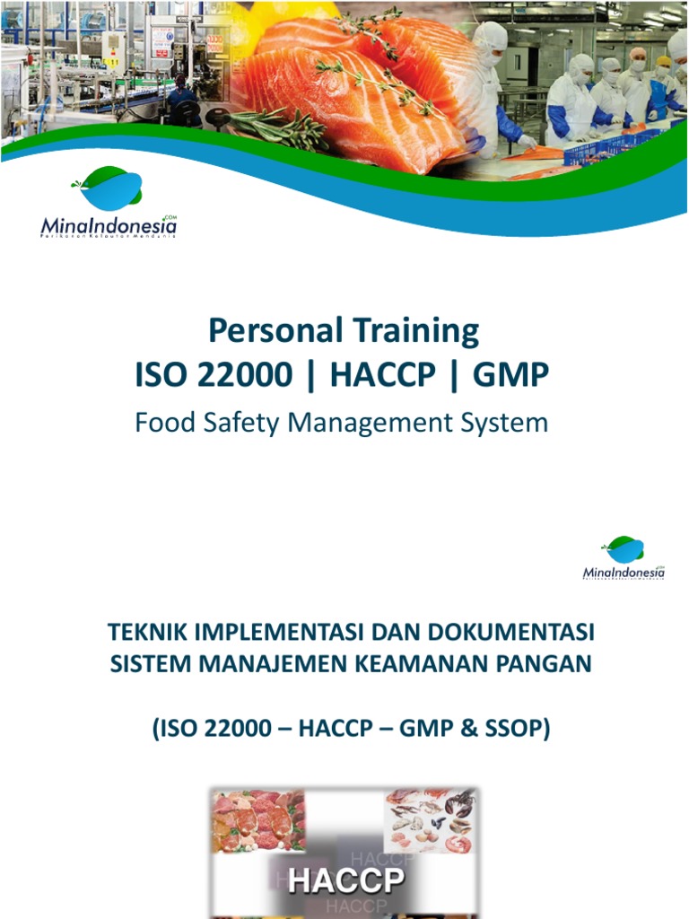 A. Materi Training ISO 22000HACCPGMP & SSOP Palembang 3 Desember 2017