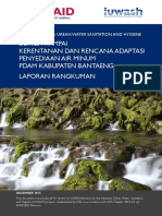 Bunga Rampai Kerentanan Dan Rencana Adaptasi Penyediaan Air Minum Pdam Kabupaten Bantaeng Laporan Rangkuman