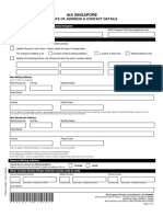 Change of Address Contact Information