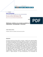 Eficiência Coletiva em Arranjos Produtivos Locais Industriais. Comentando o Conceito